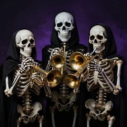 Spooky Scary Skeletons with Trumpets