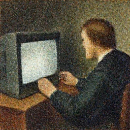 Portrait of a man playing a video game on a CRT television. Painting by Albrecht Dürer. Intricate details. hyper realism. Masterpiece.