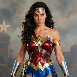 Wonder Woman by Joseph Cross, hyperrealistic, 4k, detailed, cinematic lighting