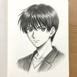 professional pencil sketch of ippo makounichi