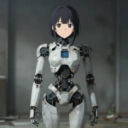 Abandoned and derelict android  with a desolate robot standing in front of it  in the style of Shōjo Shūmatsu Ryokō (girl's last tour)  made by Tsukumizu, pixiv, pinterest anime, art by a known anime artist, art by manga, realistic, wide focus, 8k ultra, insanely detailed, intricate, elegant, art by Laurie Lipton, digital art