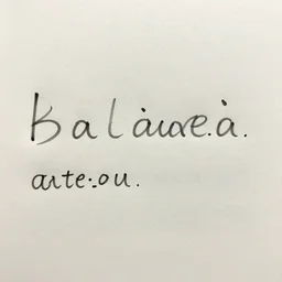 a single sentence written in an alien language