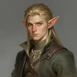 character concept portrait, adventurer elf, style digital painting, concept art, smooth, sharp focus, illustration, from Metal Gear, by Ruan Jia and Mandy Jurgens and William-Adolphe Bouguereau, Artgerm