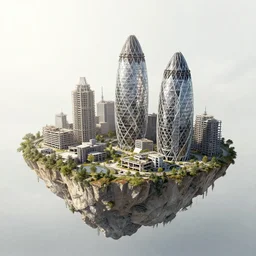 a beautiful very detailed illustration of building unfinished building port industrial architecture architecture urbex nature abandoned city by norman foster, architecture island, archdaily, wallpaper, highly detailed, trending on artstation.