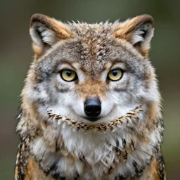 ( wolf ) with the head of an owl