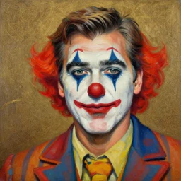 yee yee a portrait of george clooney as a clown fantasy intricate elegant highly detailed traditional painting acrylic painting artst