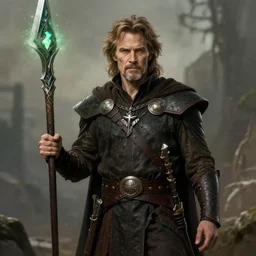 willem dafoe as a dnd character fantasy art.