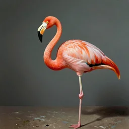an egyptian flamingo, award winning art by salvador dali
