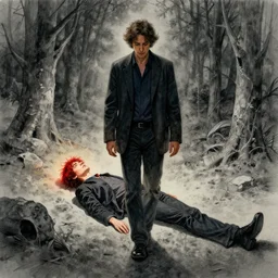 portrait, Lex Fridman as the last spark of color lays in the heart of a poet walking through a grey world, watercolor, dramatic lighting, cinematic, establishing shot, extremely high detail, foto realistic, cinematic lighting, pen and ink, intricate line drawings, by Yoshitaka Amano, Ruan Jia, Kentaro Miura, Artgerm, post processed, concept art, artstation, matte painting, style by eddie mendoza, raphael lacoste, alex ross
