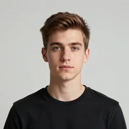 a photo portrait of a young Welsh man facing the camera, centred, upper body, 8k, high quality, flickr