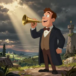 uncle junior soprano preaching about armageddon cartoon series