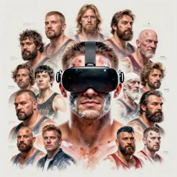 highly detailed vfx portrait of a character of a wrestler with vr goggles, stephen bliss, chalk, unrealengine, greg rutkowski, loish, rhads, beeple, chalk, makoto shinkai and lois van baarle, ilya kuvshinov, rossdraws, tom bagshaw, basil gogos