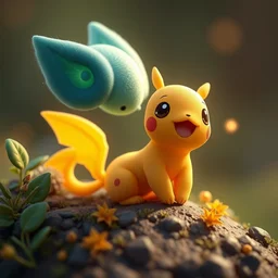 poket cute 🐛 🍎, 3 d nature sprites, unreal engine 5, octane render, detailed, cinematografic, cinema 4 d, nvidia ray tracing graphics, artstation, greg rutkowski style