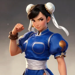 Chun li, art by Krenz Cushart, trending on Artstation, highly detailed