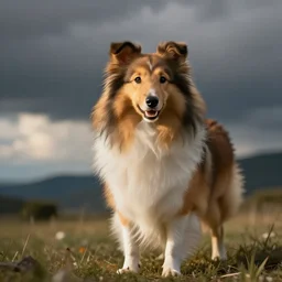a sheltie dog as a pokemon