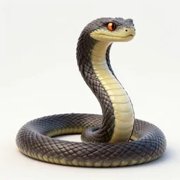 snake monster covered in hair