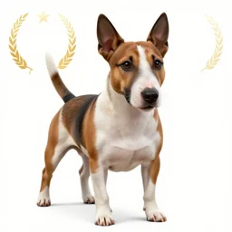 Bull Terrier, very detailed, artstation, digital art, complex, award winning, masterpiece