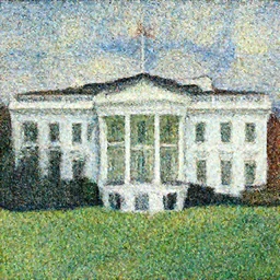 White house, painted by Van Gogh