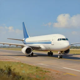 a plane parked on the runway of a African airport, beautiful digital art, cinematic composition, detailed, concept art, Matt painting, oil painting, high res, norman rockwell artwork style,