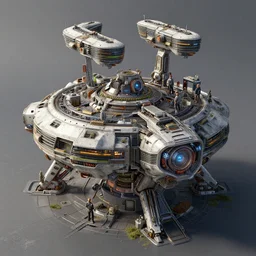 space base, futuristic kitbash, jama jurabaev, tyler edlin, james paick, emmanuel shiru, victor mosquera, modular detailed, artstation, for aaa game, high quality