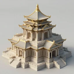 depthmap of geometric ancient temple, elegant, highly detailed, smooth, sharp focus, beautiful, geometric, trending on artstation, cinematic, artwork by WLOP