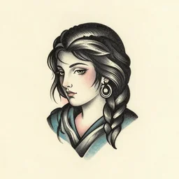 Tattoo stencil design, by Terese Edvard Guay Kinkade