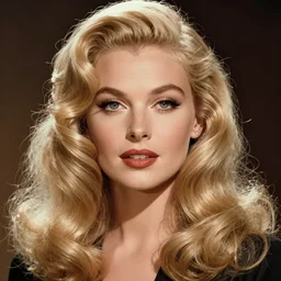 stunning award - winning portrait by sarah moon of a beautiful young feminine blonde woman with delicate features. vintage hollywood glamour. long shiny wavy glam hair. retro hollywood curls. long hair. fashion makeup. vogue. fashion photography. sharp focus. canon 5 0 mm.