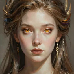 futuristic woman portrait, sci - fi, amber eyes, face, long hair, fantasy, intricate, elegant, highly detailed, digital painting, artstation, concept art, smooth, sharp focus, illustration, art by artgerm and greg rutkowski and alphonse mucha