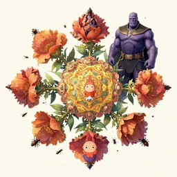 the platonic ideal of flowers, rotting, insects and praying of cletus kasady carnage thanos dementor wild hunt doctor manhattan chtulu mandelbulb mandala ponyo spirited away bioshock davinci heavy rain, d & d, fantasy, ego death, decay, dmt, psilocybin, art by artgerm and greg rutkowski and alphonse mucha