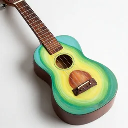 avocado ukulele painted by o ’ keeffe