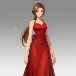 red dress of aerith gainsborough by WLOP, rossdraws, Logan Cure, Mingchen Shen, BangkuART, sakimichan, yan gisuka, JeonSeok Lee, zeronis, Chengwei Pan on artstation