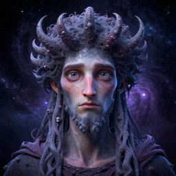 cosmic lovecraft giger fractal random myth greek portrait, pixar style, by tristan eaton stanley artgerm and tom bagshaw.