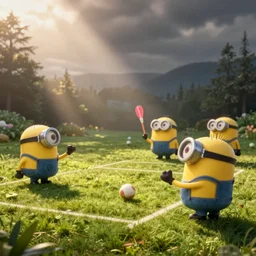 minions playing quidditch