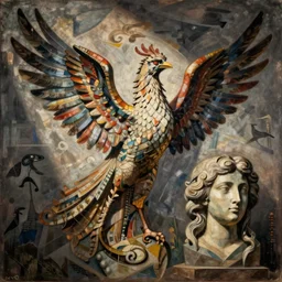 phoenix with Venus head, by Picasso