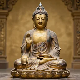 buddha, mucha style,