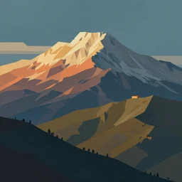 evokes a sense of wonder, a simple textured vector based illustration, critical detail, contrasting colors, sharp focus, atmospheric dreamscape painting, wlop by ( cgsociety and picasso )