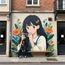 cozy city street art style of alena aenami