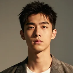 a portrait of a very hot young man,