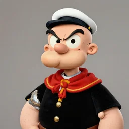 realistic portrait of popeye