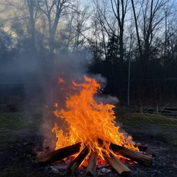 random thing on fire
