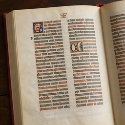 a page from the lindisfarne gospels trending on artstation, photo realistic, octane render, unreal engine 5