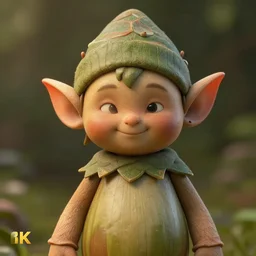 photo of acorn elf, high detail, 4 k, ultra realistic