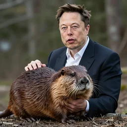 elon musk, as a muskrat