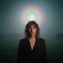 annie leibovitz portrait photography, psychedelic cosmic horror, horror, wes anderson scene, wes anderson cinematography, atmospheric haze, film. film still, 1 6 mm cinematography. james jean