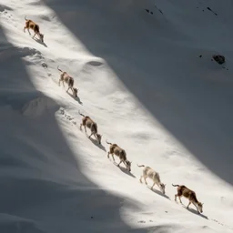 now the animals slowly retreat to the shadows out of sight
