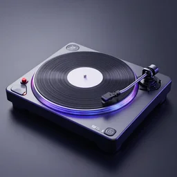a 3 d render of a vaporwave turntable, realistic, octane render, unreal engine, 8 k