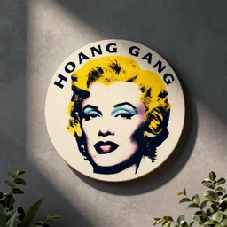 logo for hoang gang by andy warhol, eyvind earle