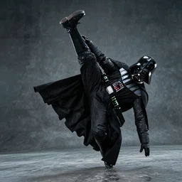 darth vader doing a kick flip