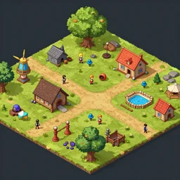 isometric rpg, artstation, unreal engine, by jen zee