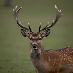 a deer with [ glowing!!! eyes ]